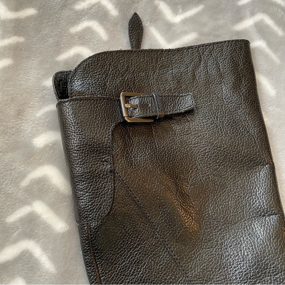 Franco Sarto Black Leather Tall Boots - Picture 5 of 10